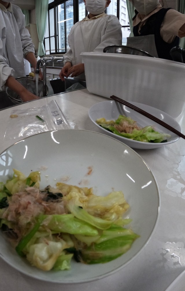 おひたしの完成！！