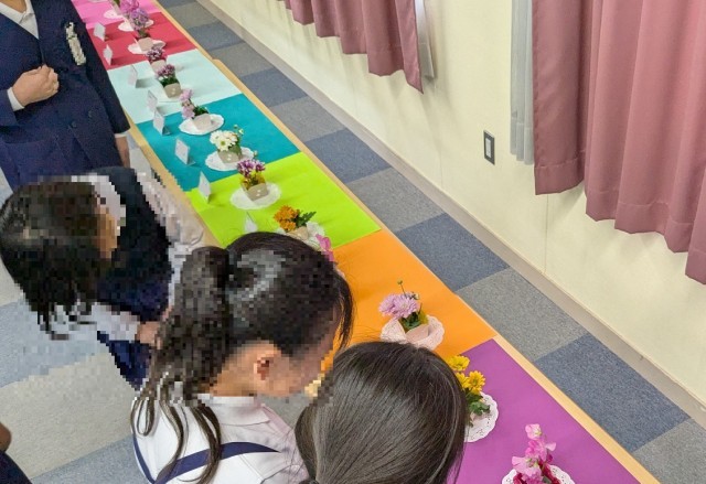 フラワーアレンジメントクラブの作品