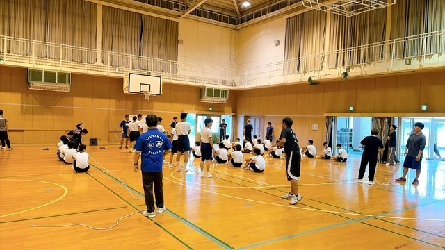 学級対抗種目の練習
