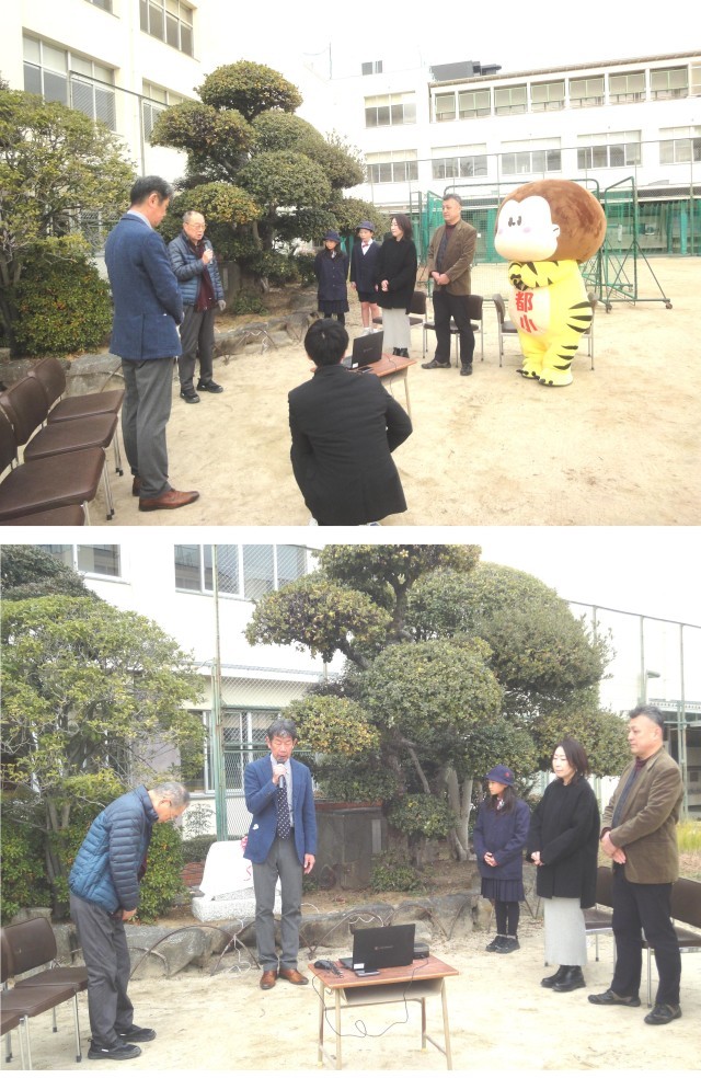 除幕式　あいさつ