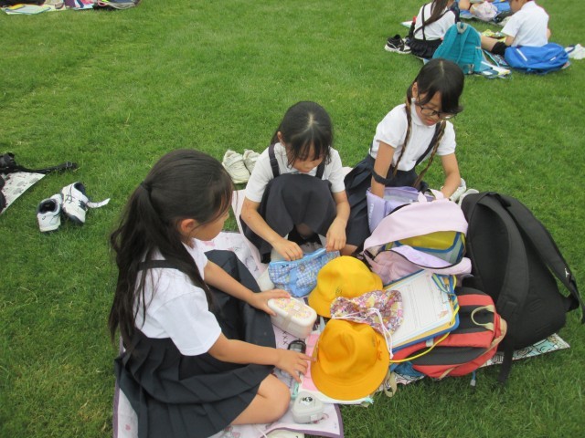 てんしばでお弁当タイム