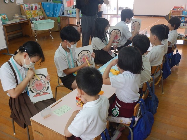 歯みがきの様子