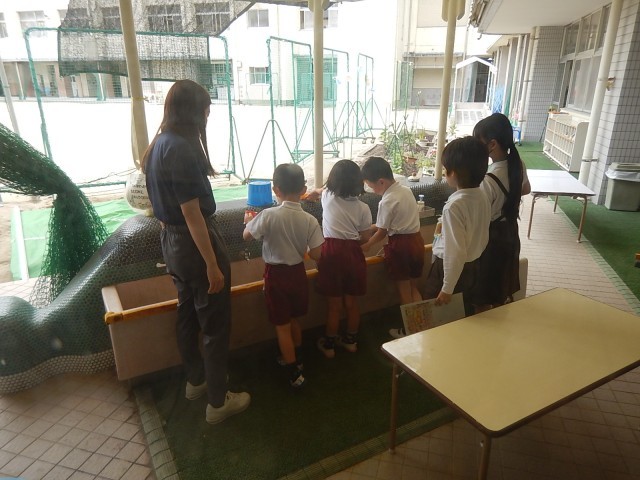 うがいの見守り