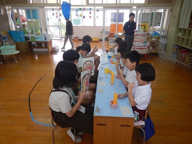 歯みがきの様子