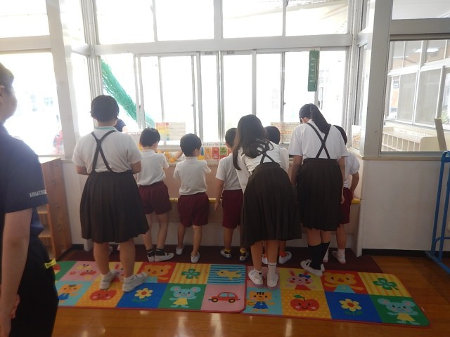 うがいの様子