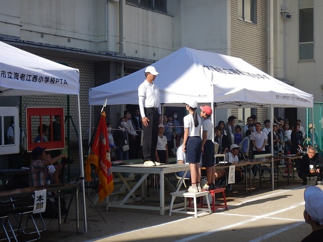 　　　開会式　児童宣誓