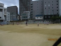 ハンドボール投げの様子