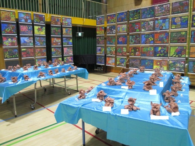 ５年生の展示コーナー