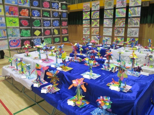 ４年生の展示コーナー