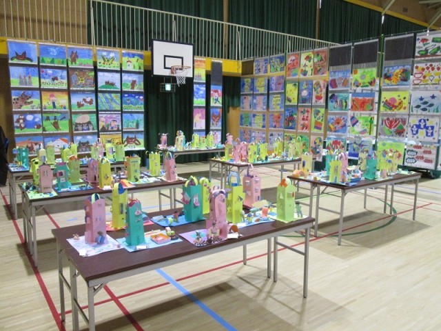 ２年生の展示コーナー