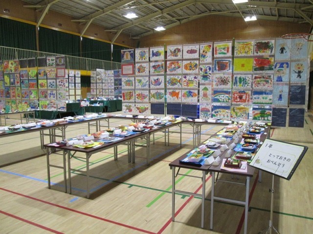 １年生の展示コーナー