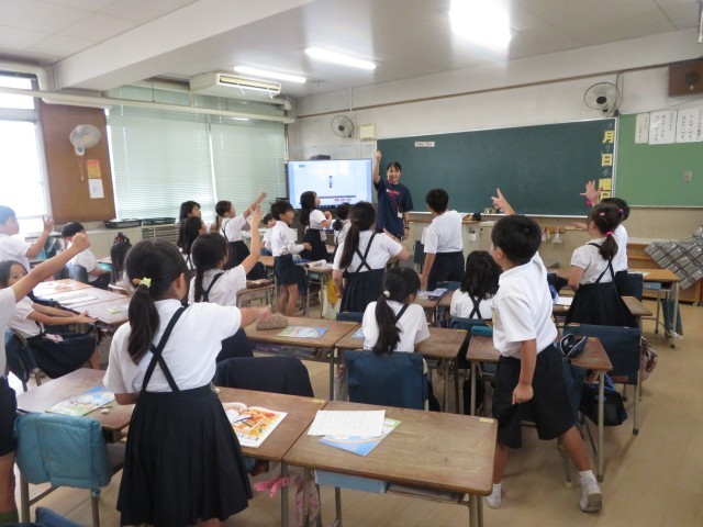 ３組での英語の学習