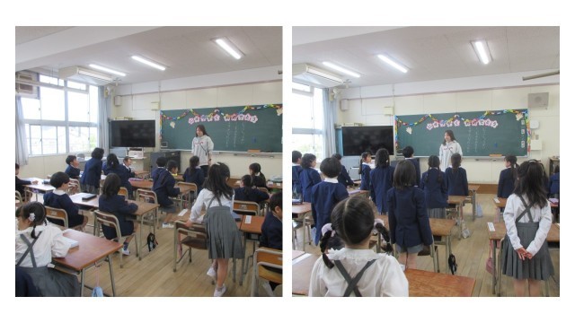 １年２組の様子