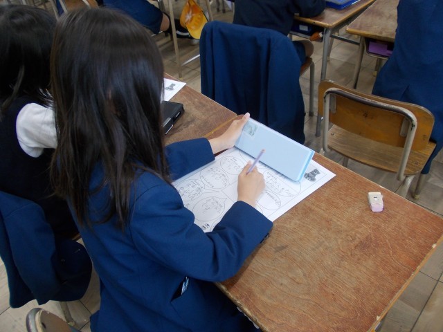 ４年生　自己紹介カード作成