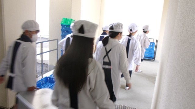 給食当番の活動の様子