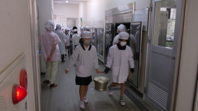 給食当番の活動の様子