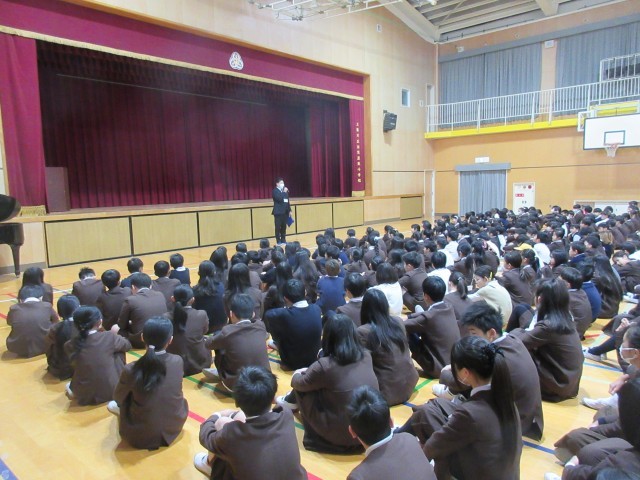 校長先生のお話です。