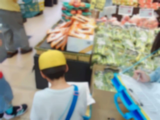 店内を見学する様子