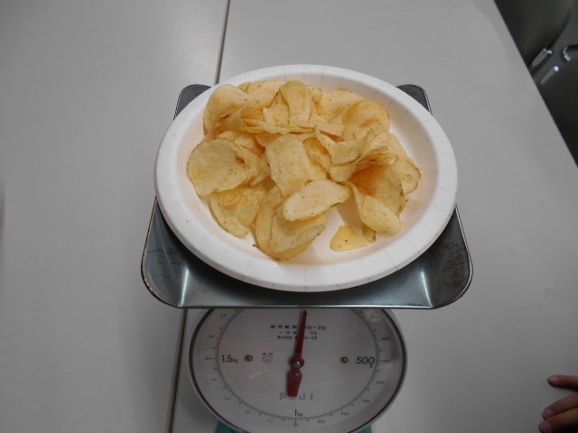 おやつ１回分のポテトチップス