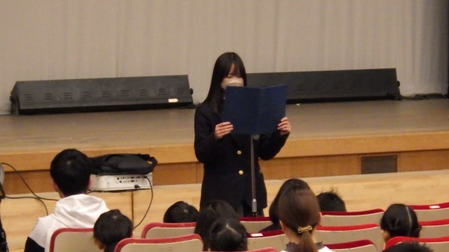 【始業式】生徒会挨拶