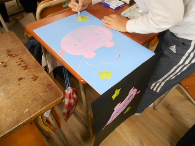 ５年図工（版画）