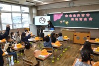 入学式後の１年教室
