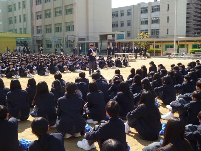 2、3年の生徒代表のことば