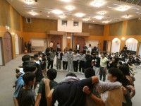 気合を入れてクラス発表！