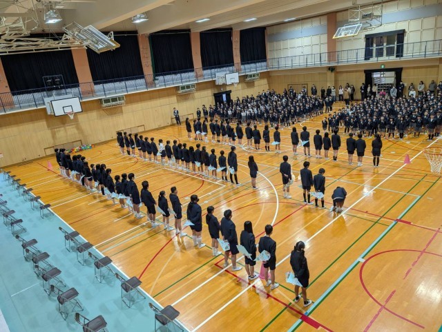 全校児童で歌う校歌