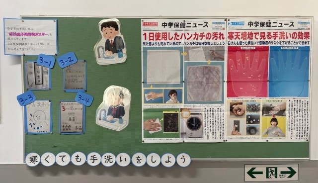 保健室前の掲示板
