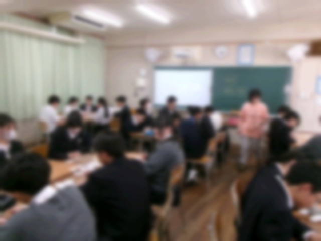 職業体験事前学習①の様子