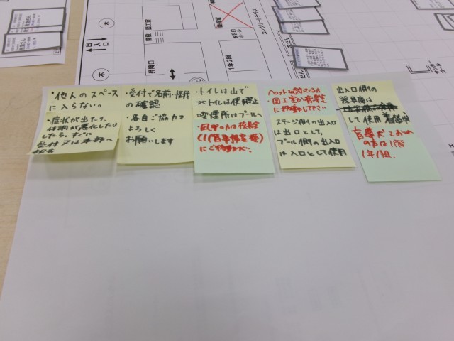避難所運営ゲーム「HUG」の様子