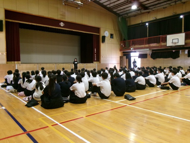 学年集会の様子
