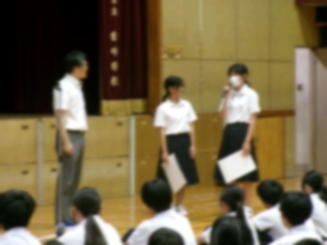 インタビューの様子