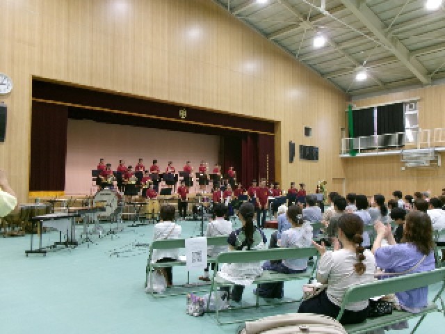 佃中学校の演奏後