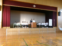 立会演説会リハーサルの様子