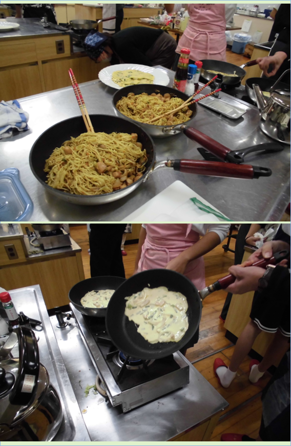 上の写真「フィリピン料理」下の写真「韓国料理」