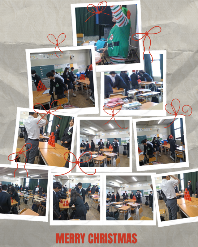 C-NETの先生とクリスマス取り組み