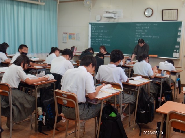 2年3組　英語の授業