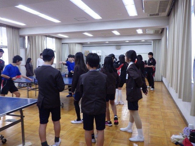 卓球部の様子です