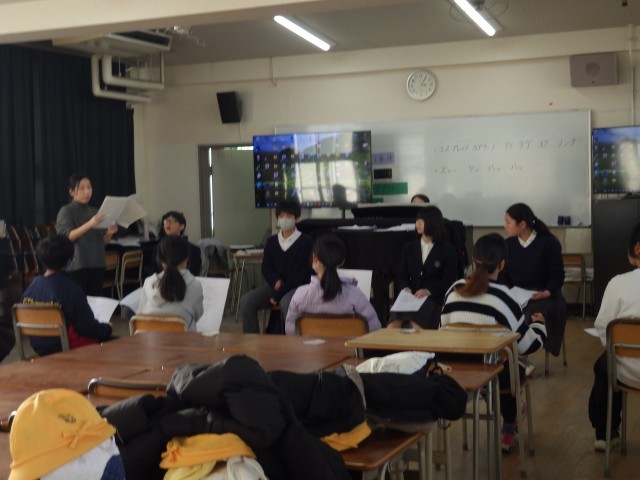 コーラス部の様子です。