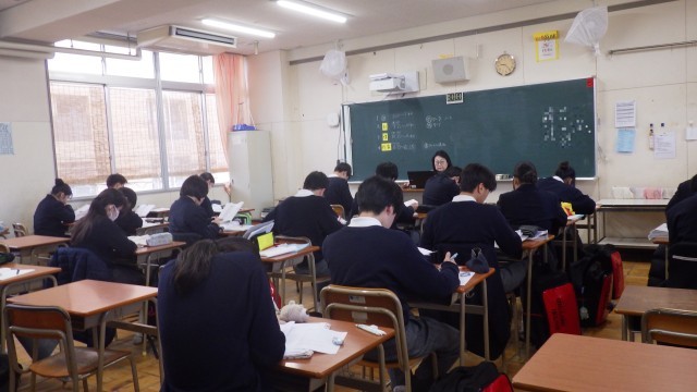3年生学年末テストの自習