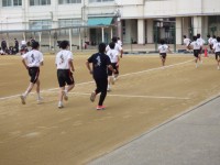 １、３組の男子体育