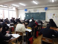 テスト前の自習の様子です