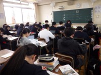 テスト前の自習の様子です