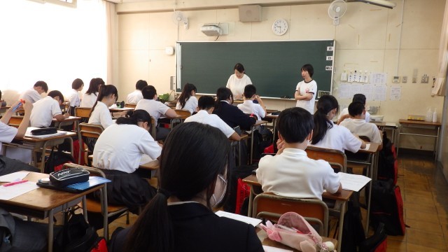 １年３組学活