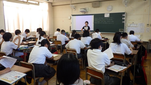 １年３組学活