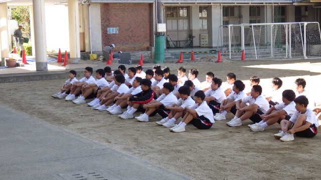 １年生男子体育
