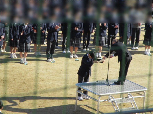 男子バスケットボール部　表彰