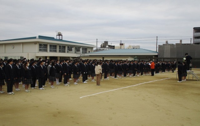 全校集会の様子